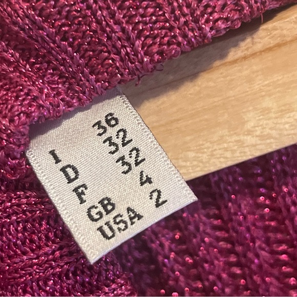 Moschino Pink Metallic Knit Sweater - Picture 4 of 5